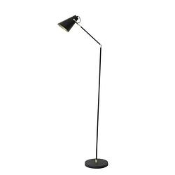 Foto van Light & living - light & living borre vloerlamp - zwart