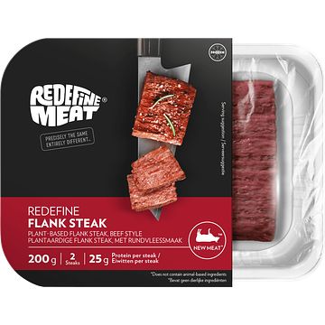 Foto van Redefine flank steak, 2 stuks, 200 g, diepvries bij jumbo