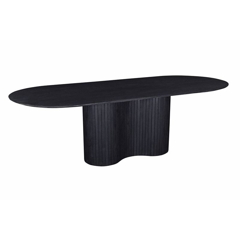 Foto van Giga meubel sidetable zwart - 120cm - met lades - sidetable pure black