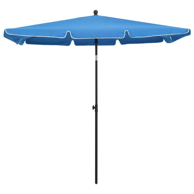 Foto van The living store parasol - exclusive - tuinparasol - 210 x 140 x 238 cm - azuurblauw