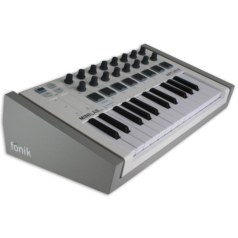 Foto van Fonik audio innovations original stand grey voor arturia minilab mkii