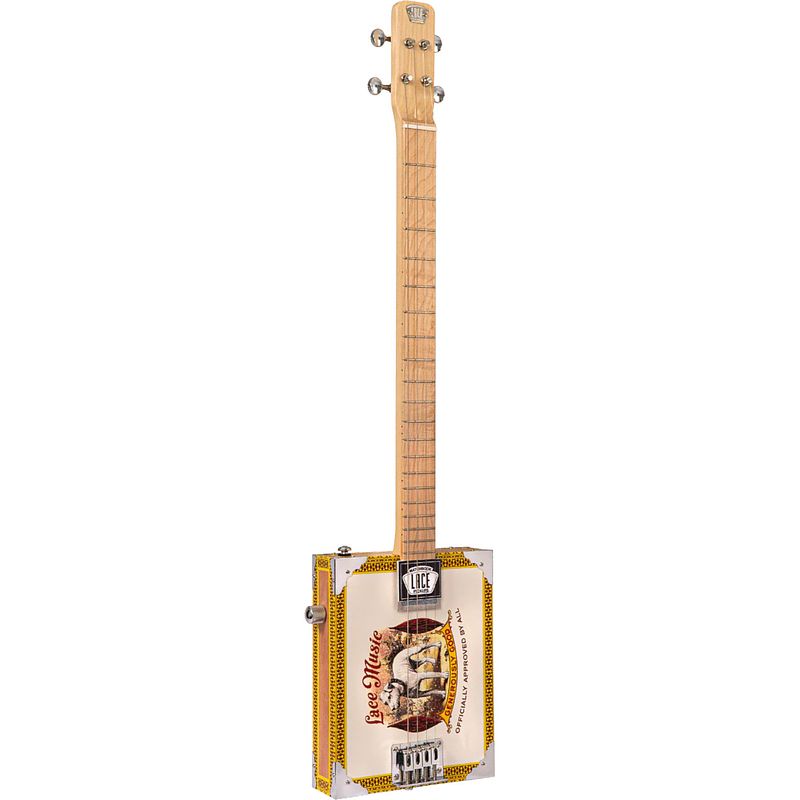 Foto van Lace cigar box guitar pero pup 4-string 4-snarige elektrische gitaar
