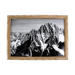 Foto van Schootkussen/laptray mont blanc gebergte print 43 x 33 cm - dienbladen