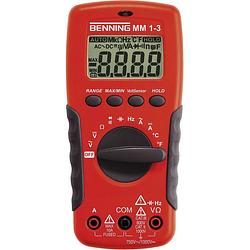 Foto van Benning mm 1-3 multimeter digitaal cat ii 1000 v, cat iii 600 v weergave (counts): 2000