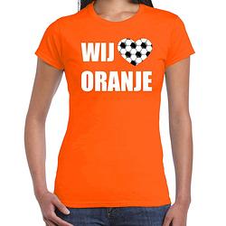 Foto van Oranje fan shirt / kleding holland wij houden van oranje ek/ wk voor dames xl - feestshirts