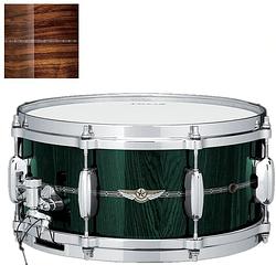 Foto van Tama star tbs1465s-lnti natural indian laurel bubinga 14 x 6.5 inch snaredrum