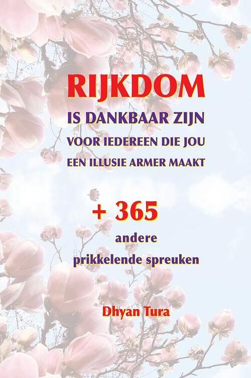 Foto van Rijkdom is dankbaar zijn voor iedereen die jou een illusie armer maakt - dhyan tura - paperback (9789464803945)