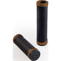 Foto van Brooks handvatten cambium grips 100mm black orange