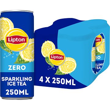 Foto van Lipton ice tea sparkling zero 4 x 250ml bij jumbo