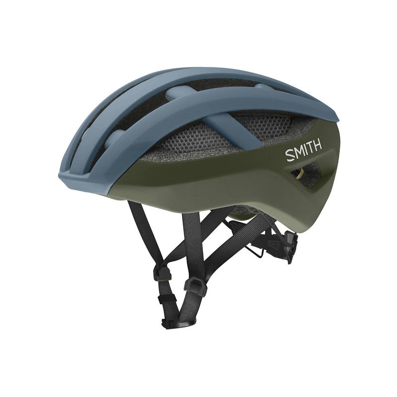 Foto van Smith - network helm mips matte stone moss