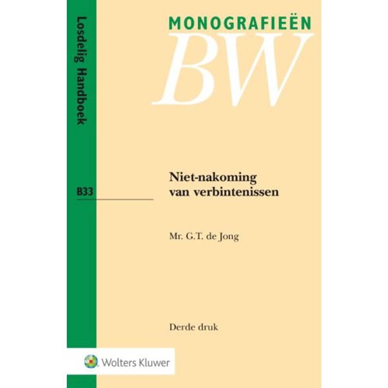 Foto van Niet-nakoming van verbintenissen - monog