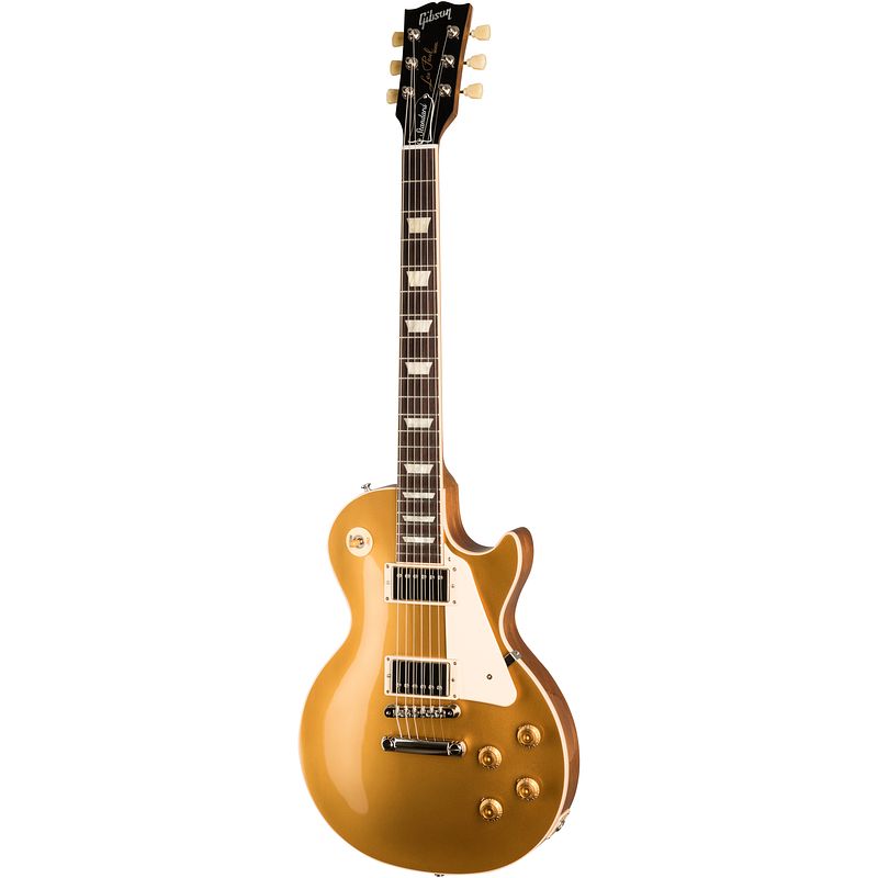 Foto van Gibson original collection les paul standard 50s goldtop elektrische gitaar met koffer