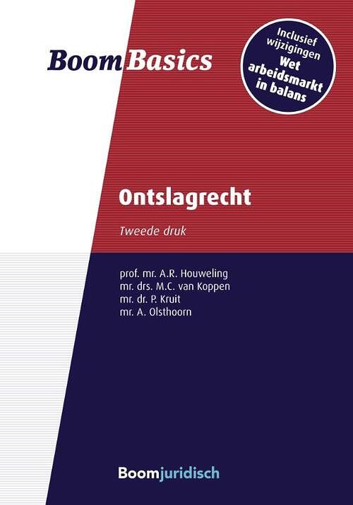 Foto van Boom basics ontslagrecht - menno van koppen - paperback (9789462907256)