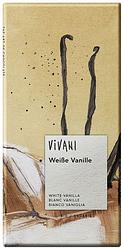 Foto van Vivani chocoladereep wit met vanille