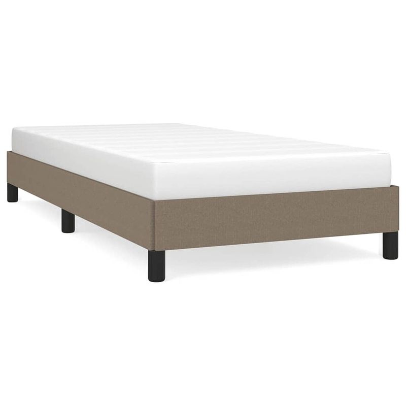 Foto van Vidaxl bedframe stof taupe 100x200 cm