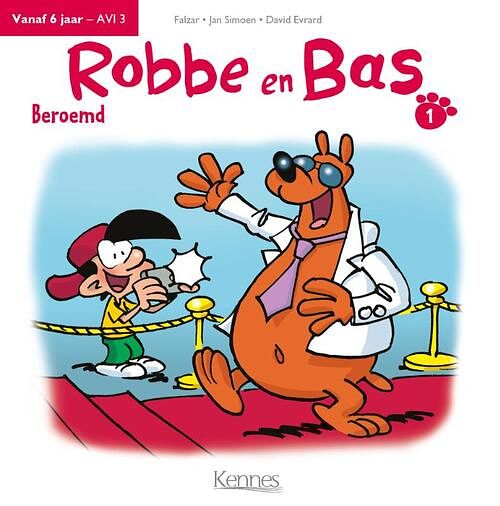 Foto van Robbe en bas d01 - beroemd - falzar - hardcover (9782875805133)