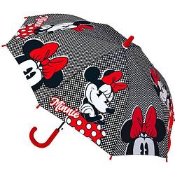 Foto van Disney paraplu minnie mouse meisjes 42 cm polyester zwart/rood