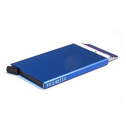 Foto van Figuretta aluminium hardcase rfid cardprotector blauw