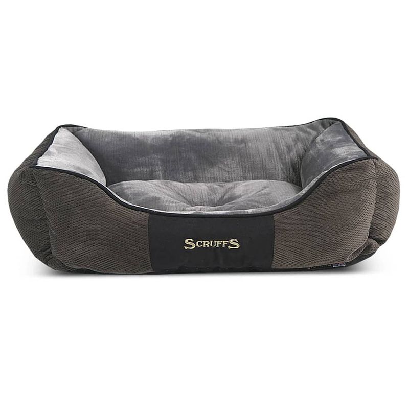 Foto van Scruffs & tramps huisdierenbed chester maat xl 90x70 cm grijs 1169