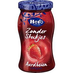 Foto van Hero fruitspread aardbeien zonder stukjes 270g bij jumbo