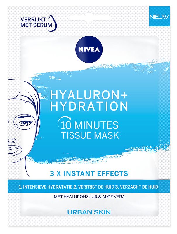 Foto van Nivea urban skin hydrating tissue mask