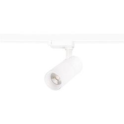 Foto van Led railverlichting - track spot - prixa pina - 1 fase - 20w - warm wit 3000k - mat wit - rond - aluminium