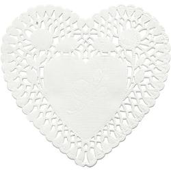 Foto van Creotime hartvormige servetten 10 cm 30 stuks