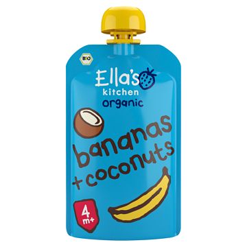 Foto van Ella's kitchen bananen + kokos 4+ bio 120g bij jumbo