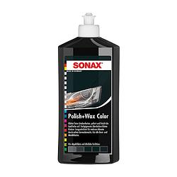 Foto van Sonax poetsmiddel polish&wax color 500 ml zwart