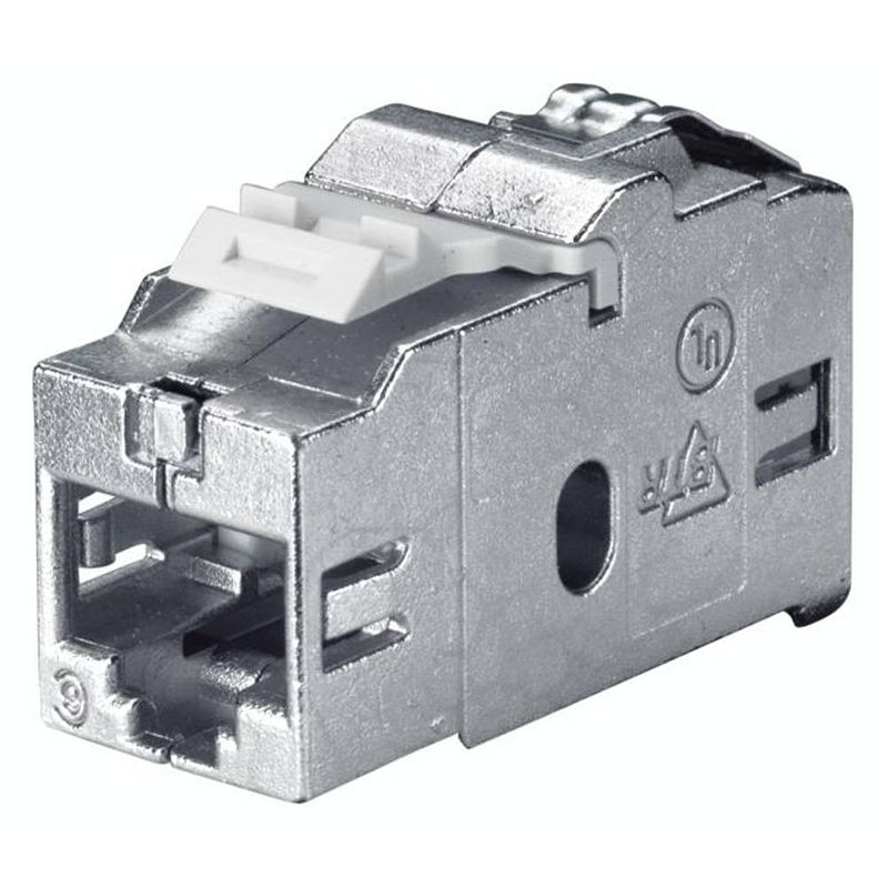 Foto van Bachmann rj45 netwerk adapter cat 6 [1x rj45-bus - 1x rj45-bus] zilver