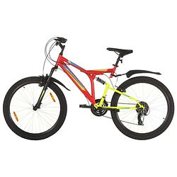 Foto van Vidaxl mountainbike 21 versnellingen 26 inch wielen 49 cm rood