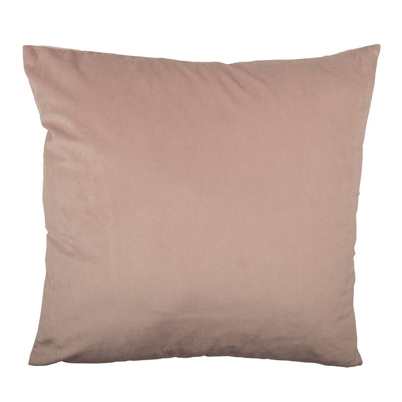 Foto van Clayre & eef kussenhoes 45x45 cm roze polyester sierkussenhoes roze sierkussenhoes