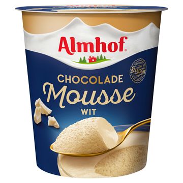 Foto van Almhof chocolademousse wit 200g bij jumbo