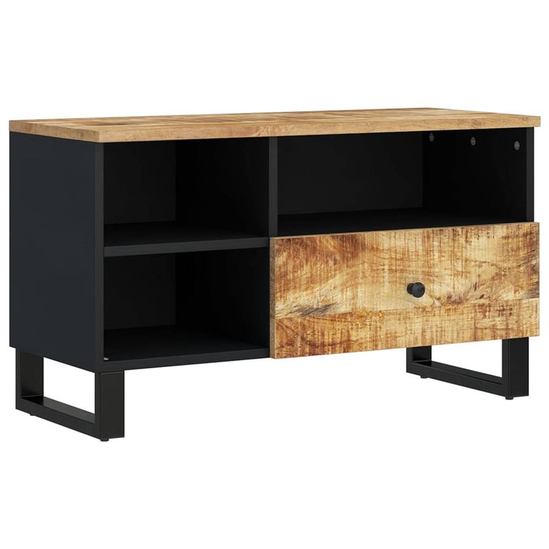 Foto van The living store tv-meubel urban - massief mangohout - 80 x 33 x 46 cm - opbergruimte - stabiele poten