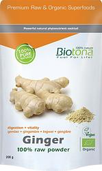 Foto van Biotona ginger raw powder bio