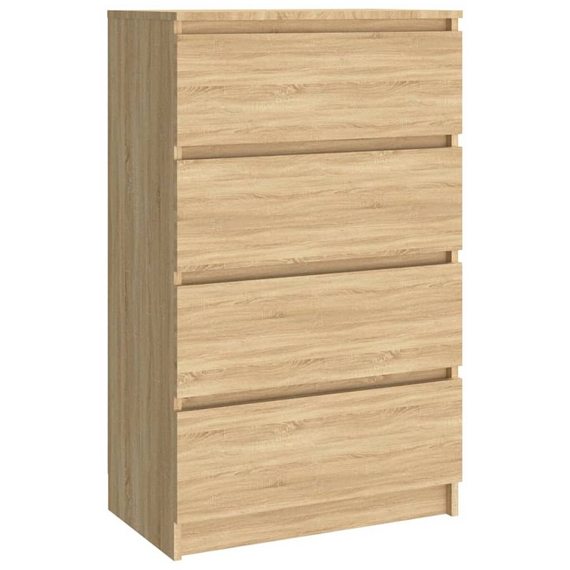 Foto van Vidaxl dressoir 60x35x98,5 cm bewerkt hout sonoma eikenkleurig