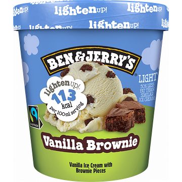 Foto van Ben & jerry'ss lighten up! ijs vanilla brownie 465ml bij jumbo