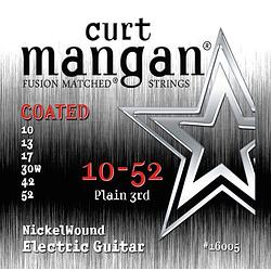 Foto van Curt mangan nickel wound coated 10-52 snarenset voor elektrische gitaar