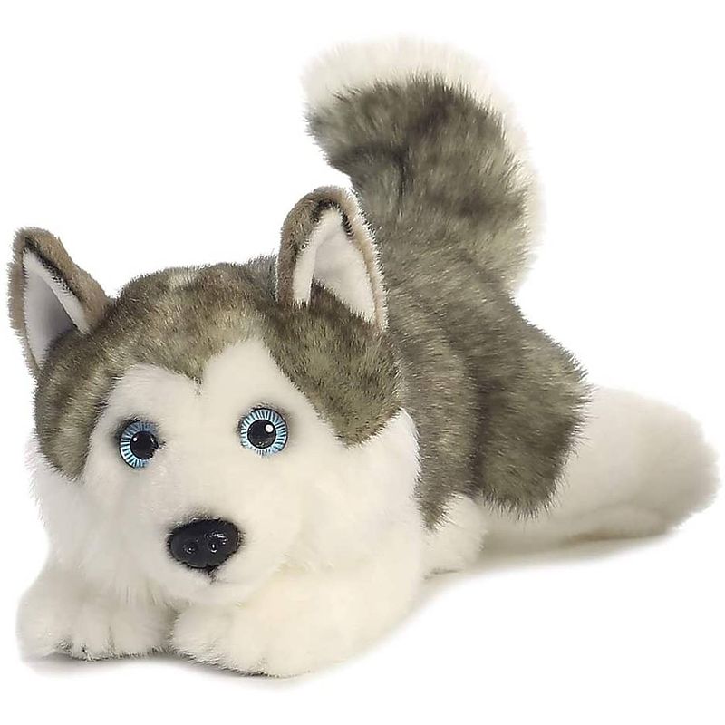 Foto van Aurora knuffel husky junior 28 cm pluche grijs/wit