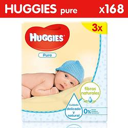 Foto van Huggies - pure - billendoekjes - 168 babydoekjes - 3 x 56