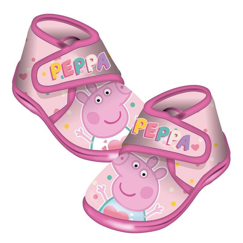 Foto van Nickelodeon pantoffels peppa pig junior polyester roze maat 22