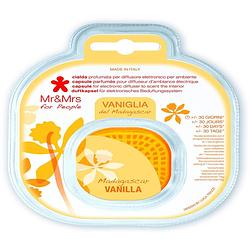 Foto van Mr & mrs fragrance - auto luchtverfrisser refill capsules fiorello madagascar vanilla - metaal - geel