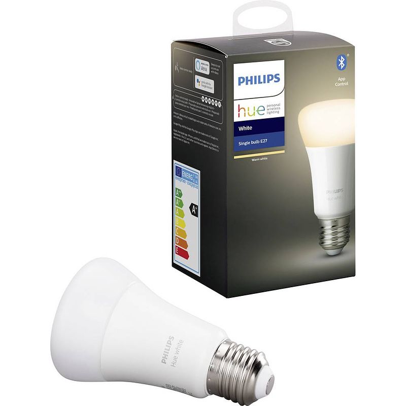 Foto van Philips hue-lamp wit - 9,5 w - e27 - bluetooth