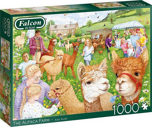 Foto van Falcon - the alpaca farm (1000 stukjes) - puzzel;puzzel (8710126113745)