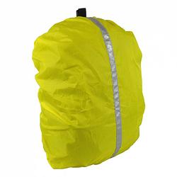 Foto van Dresco regenhoes rugzak 20 liter polyester reflecterend geel