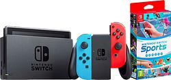 Foto van Nintendo switch rood/blauw + nintendo switch sports