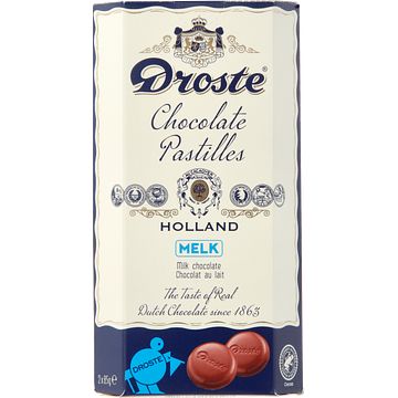 Foto van Droste chocolade pastilles melk 2 x 85g bij jumbo