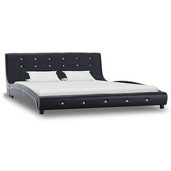 Foto van The living store bed vimea - bedframe 223 x 165 x 69.5 cm - traagschuim matras 200 x 160 x 17 cm