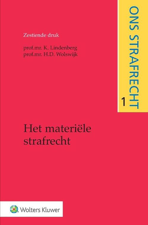 Foto van Het materiële strafrecht - h.d. wolswijk, k. lindenberg - paperback (9789013146936)