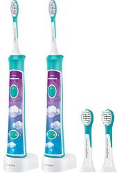 Foto van Philips sonicare for kids connected hx6322/04 duo pack